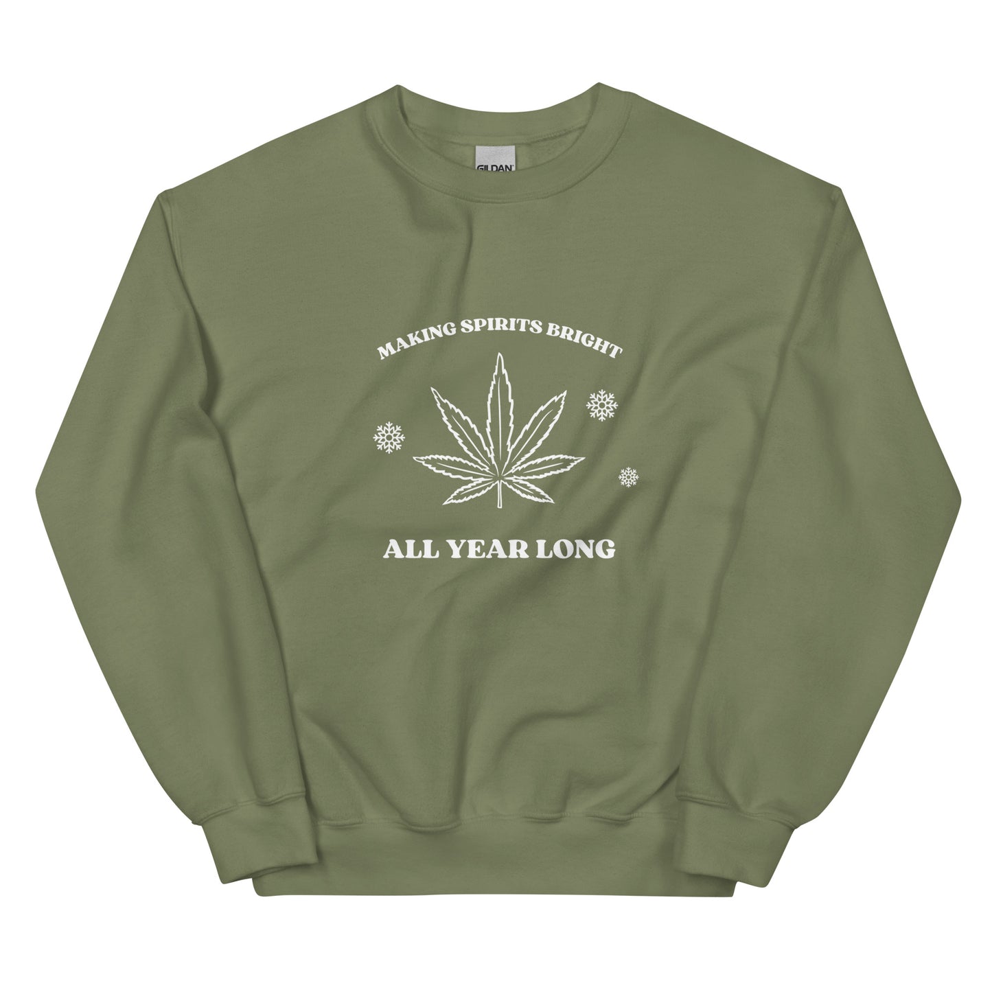 MAKING SPIRITS BRIGHT UNISEX SWEATSHIRT